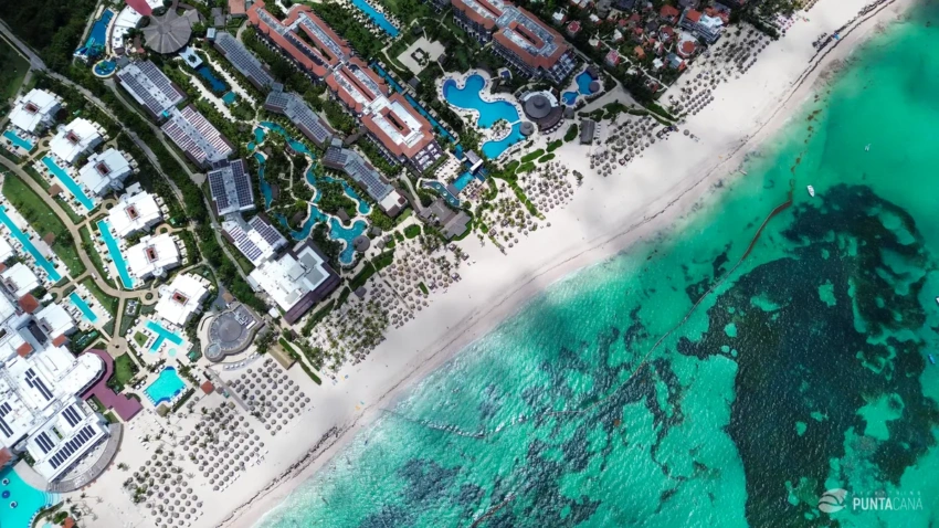 Aerial view of Punta Cana